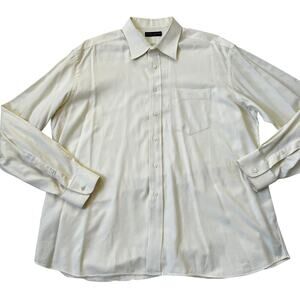 Mark‎ Shale Yellow Vintage Button Down Shirt Men Size XL | 61-23